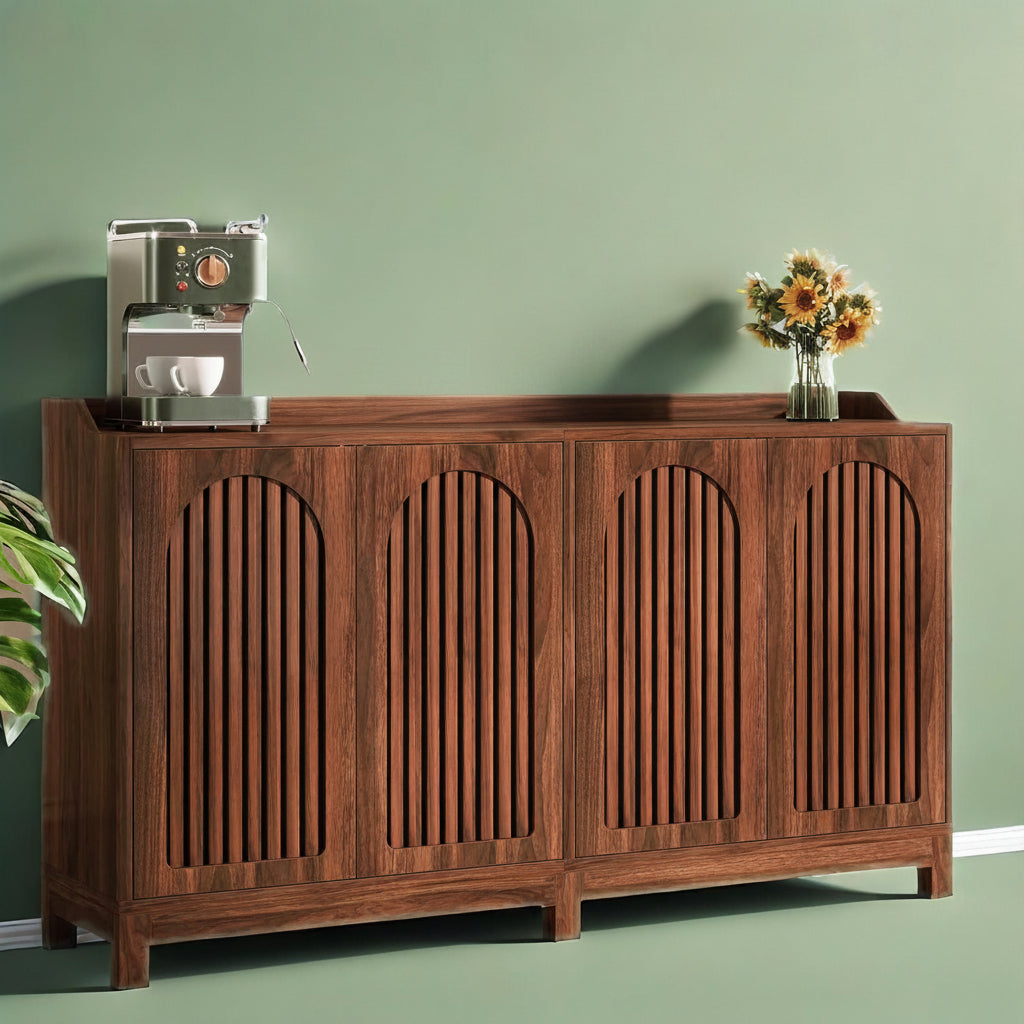 Farmhouse Grille Door Sideboard Buffet Storage Cabinet