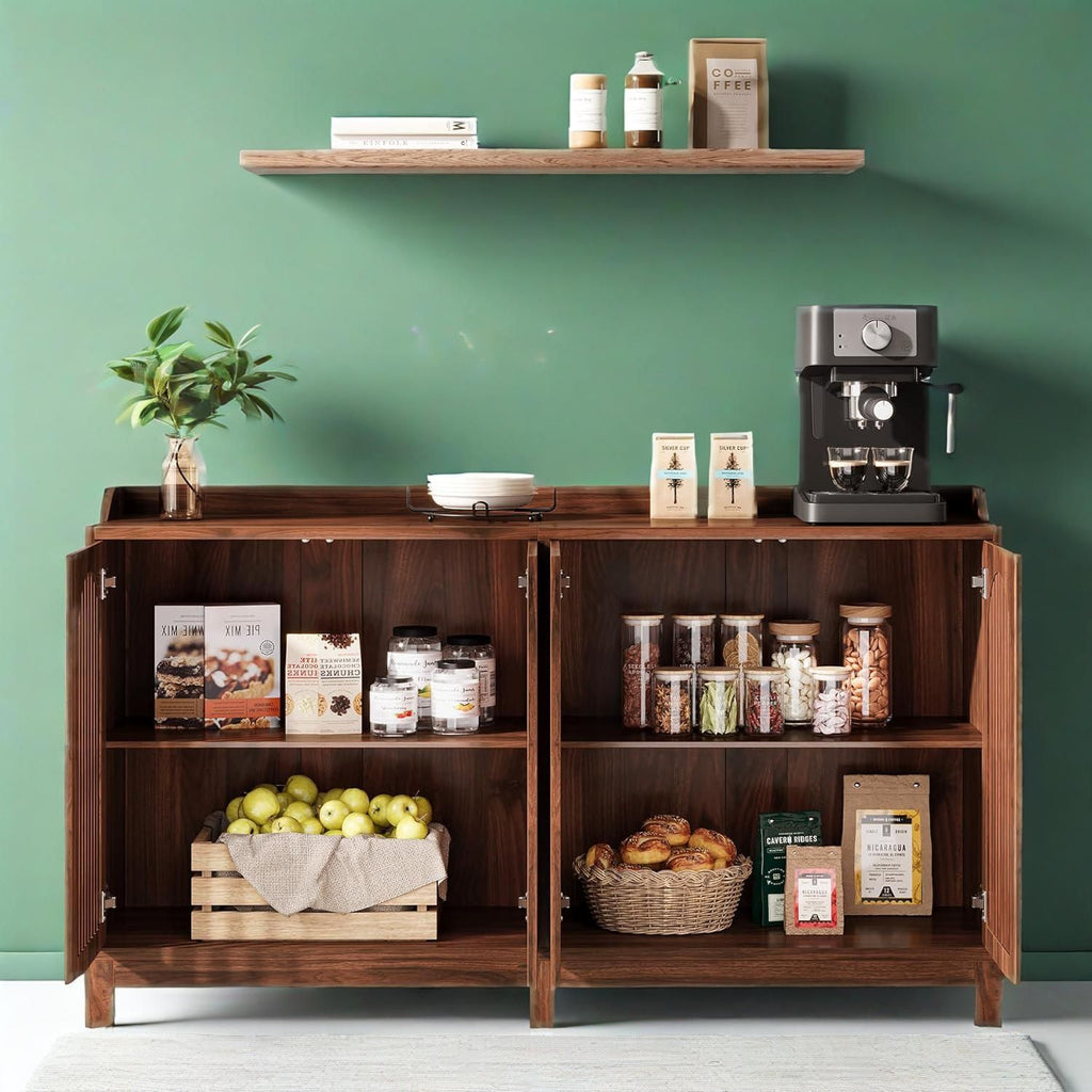 Farmhouse Grille Door Sideboard Buffet Storage Cabinet