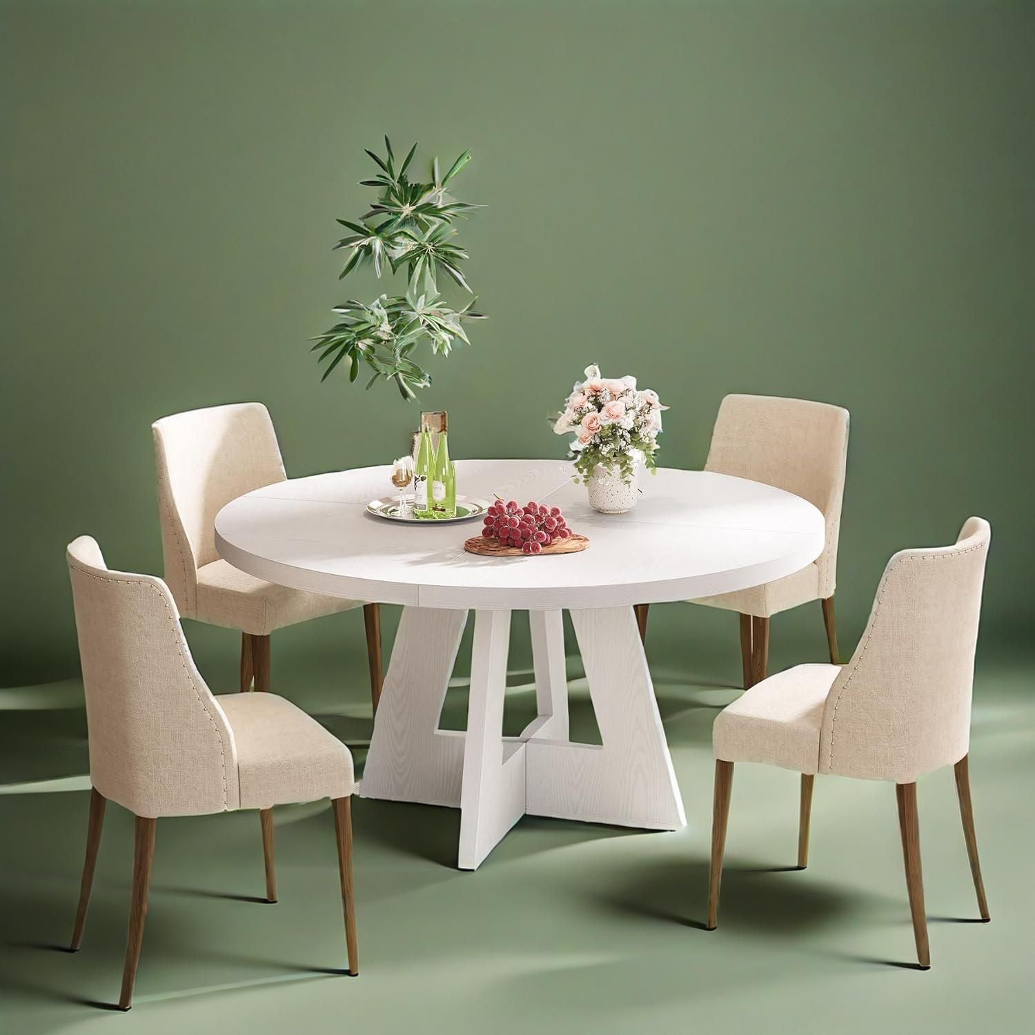Rustic Round Farmhouse Dining Table