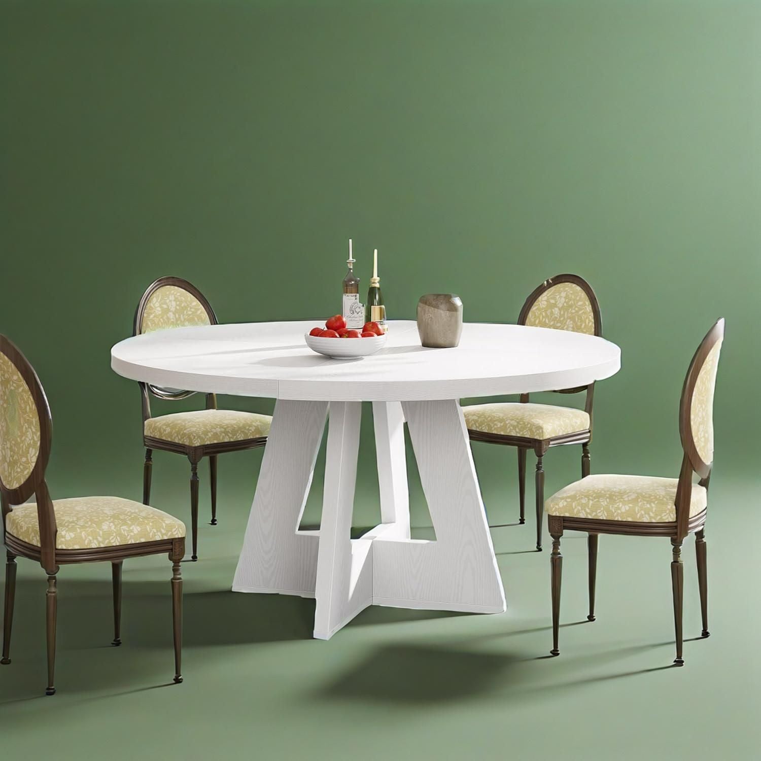 Rustic Round Farmhouse Dining Table